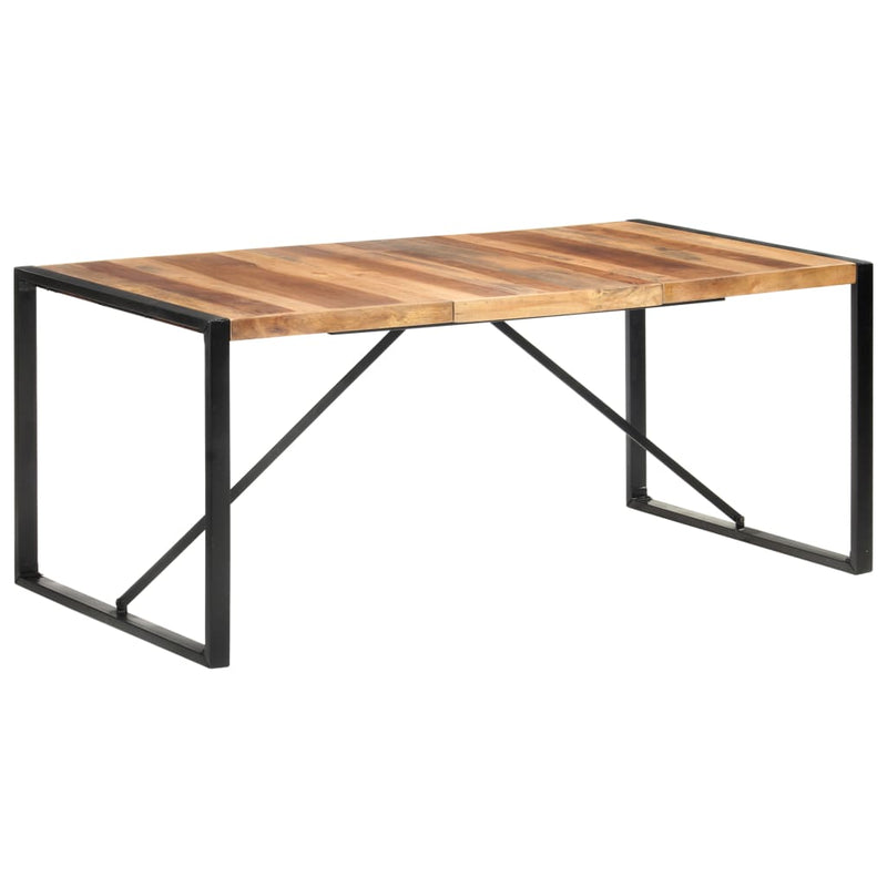 Ruokapöytä 180x90x75 cm täysi puu seesamviimeistelyllä Keittiön & ruokapöydät