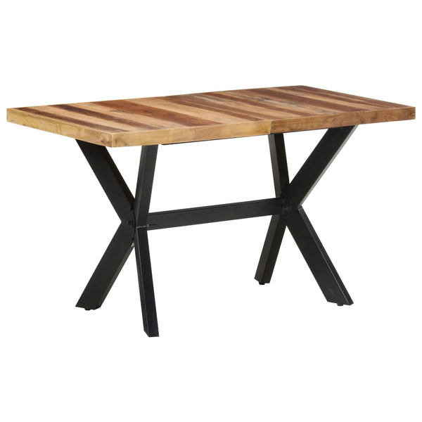 Ruokapöytä 140x70x75 cm täysi puu seesamviimeistelyllä Keittiön & ruokapöydät