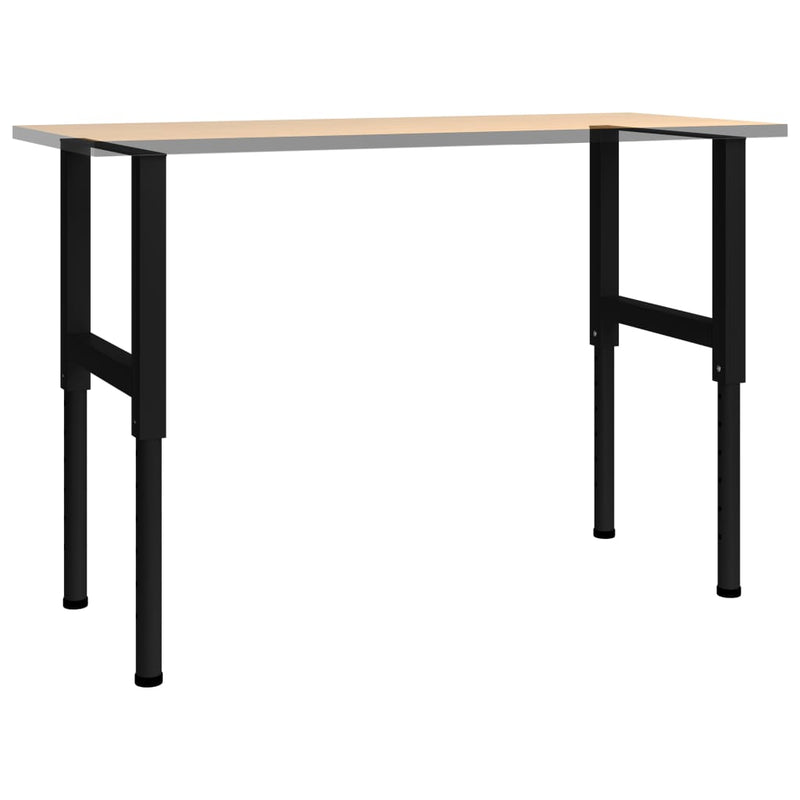 Säädettävät työpöydän rungot 2kpl metalli 55x(69-95,5) cm musta