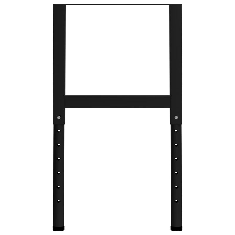 Säädettävät työpöydän rungot 2kpl metalli 55x(69-95,5) cm musta