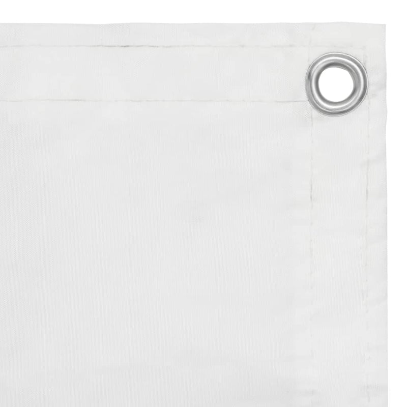 Parvekkeen suoja valkoinen 90x300 cm Oxford kangas - KIWAHome.com