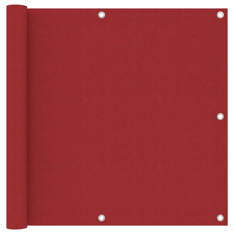 Parvekkeen suoja punainen 90x300 cm Oxford kangas - KIWAHome.com