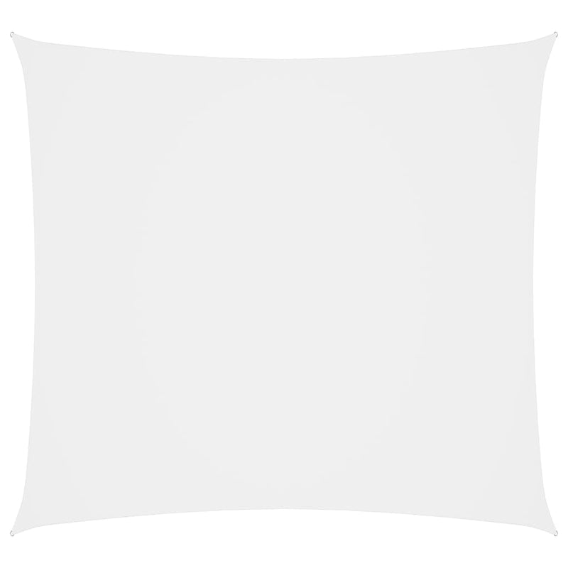 Aurinkopurje Oxford-kangas neliönmuotoinen 3x3 m valkoinen - KIWAHome.com