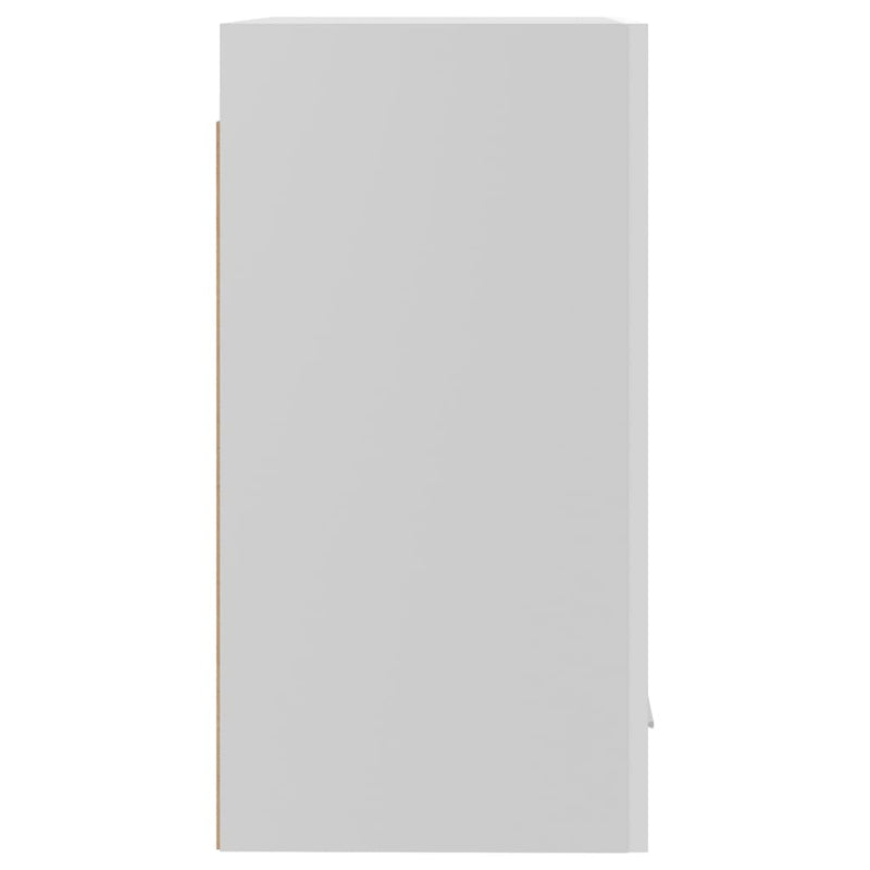 Seinäkaappi korkeakiilto valkoinen 39,5x31x60 cm lastulevy