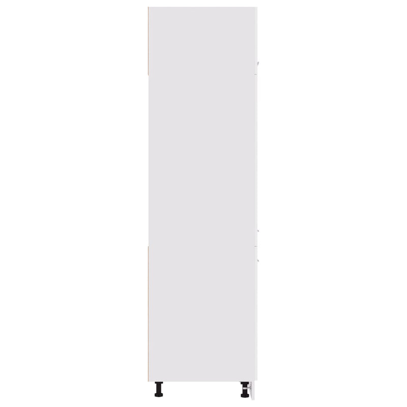 Kaappi jääkaapille valkoinen 60x57x207cm lastulevy