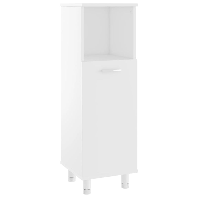 Kylpyhuonekaappi valkoinen 30x30x95 cm lastulevy