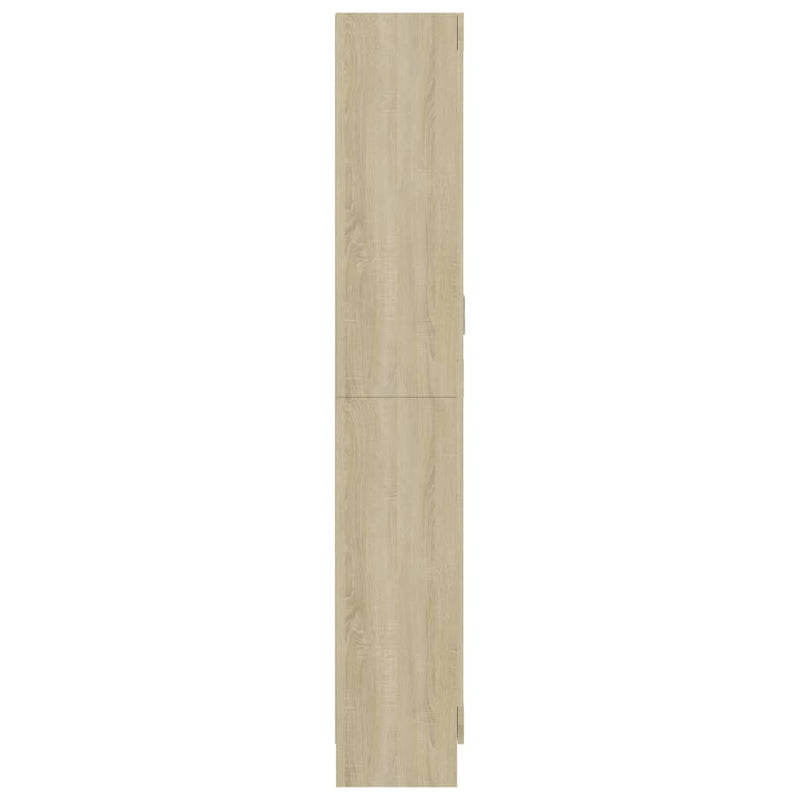 Vitriinikaappi Sonoma-tammi 82,5x30,5x185,5 cm lastulevy