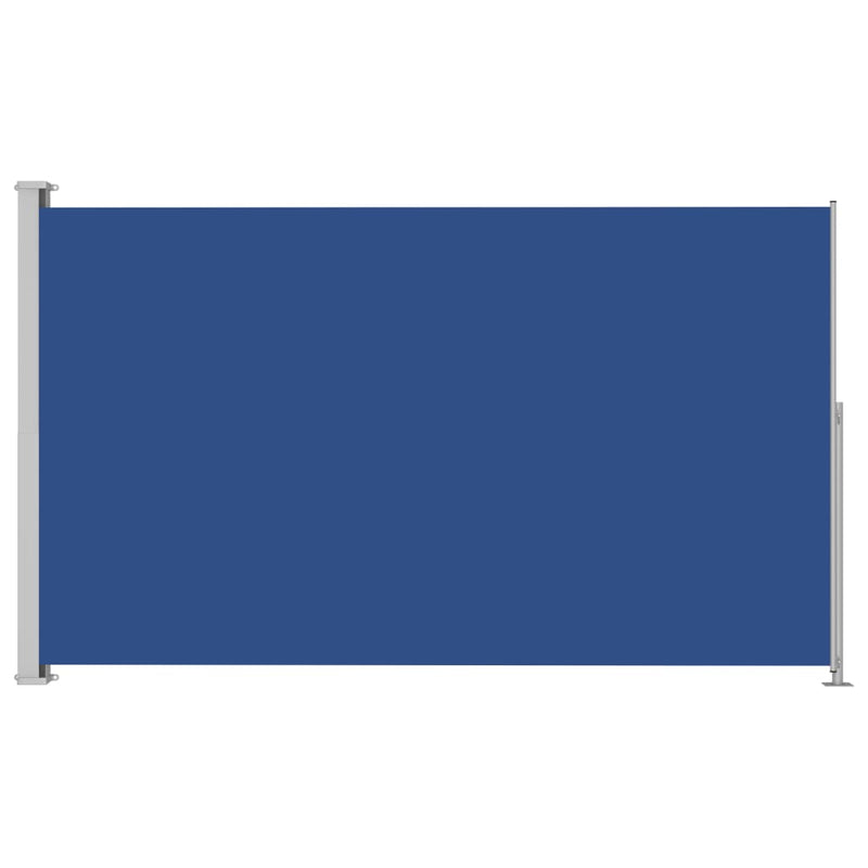 Sisäänvedettävä terassin sivumarkiisi 220x300 cm sininen
