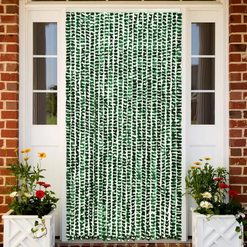 Hyönteisverho vihreä ja valkoinen 100x220 cm Chenille