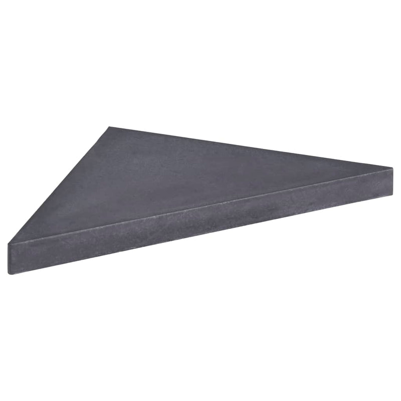 Päivänvarjon aluspaino neliön muotoinen 15 kg musta graniitti Päivänvarjojalustat