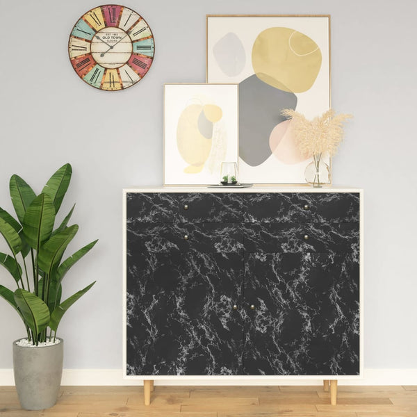 Itseliimautuva huonekalukalvo musta kivi 500x90 cm PVC