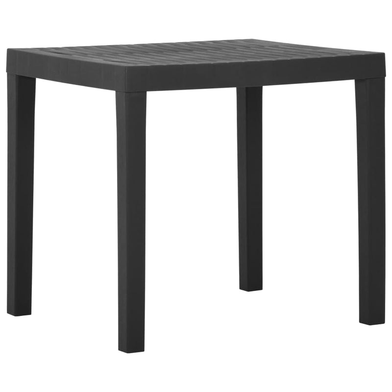 Puutarhapöytä harmaa 79x65x72 cm muovi Ulkopöydät
