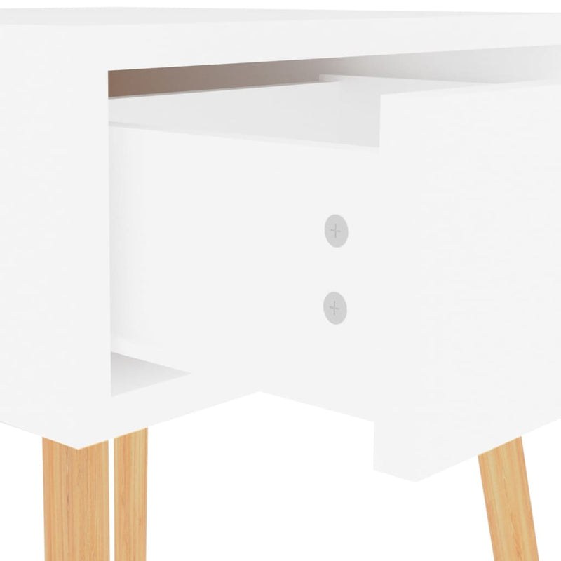 Yöpöytä valkoinen 40x40x56 cm lastulevy