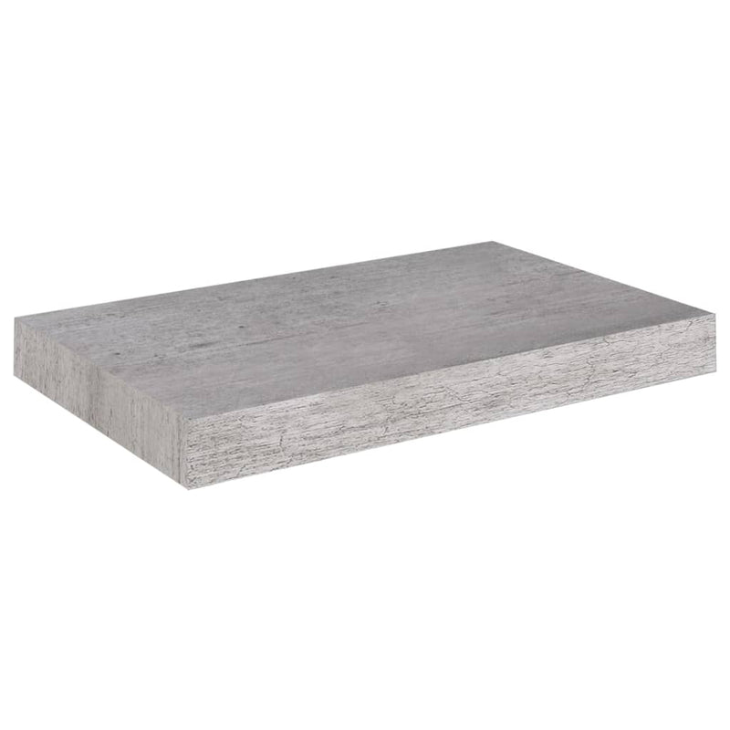 Kelluva seinähylly betoninharmaa 40x23x3,8 cm MDF