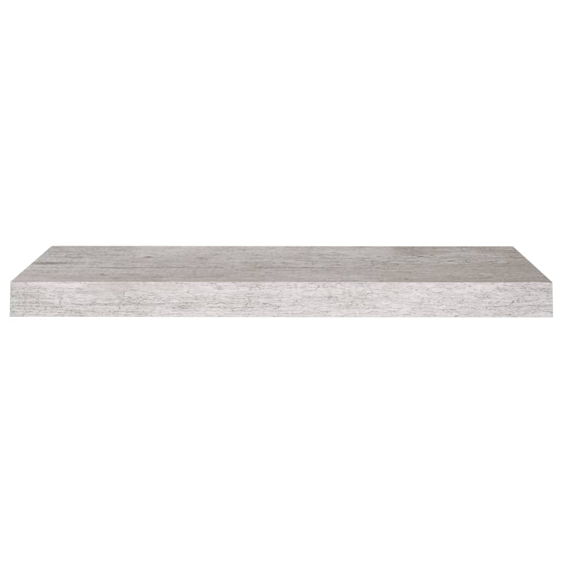 Kelluva seinähylly betoninharmaa 60x23,5x3,8 cm MDF