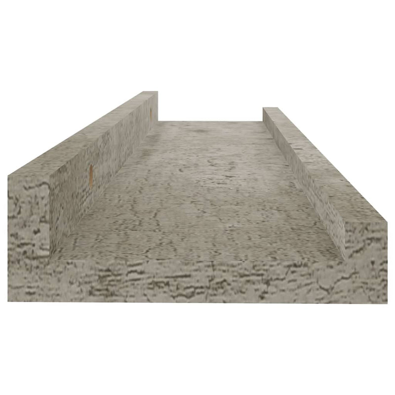 Seinähyllyt 2 kpl betoninharmaa 40x9x3 cm