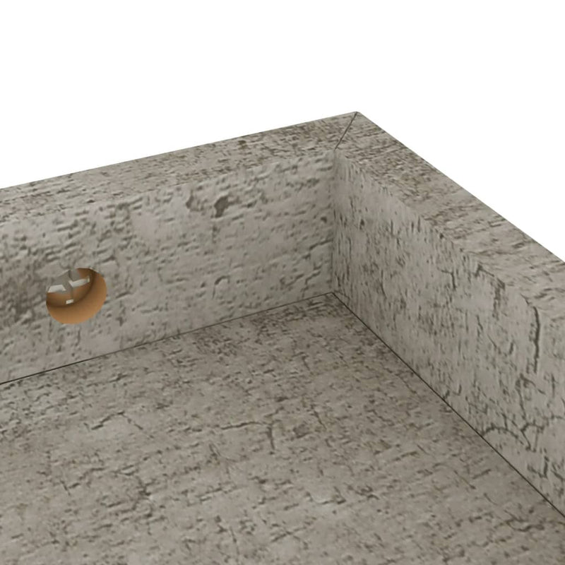 Loggia seinähyllyt 4 kpl betoninharmaa 60x15x4 cm MDF Seinähyllyt