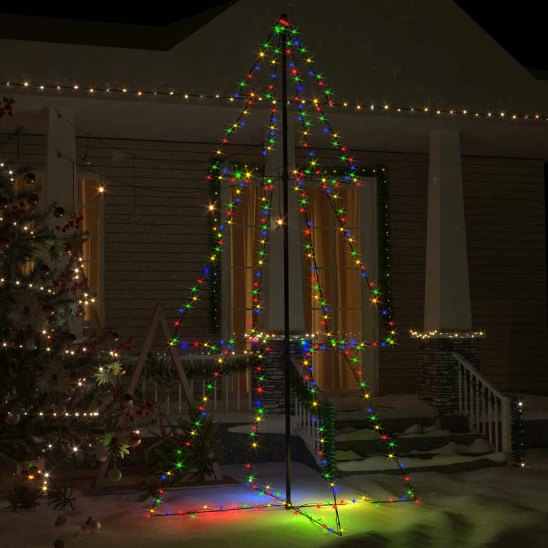 Kartionmallinen joulukuusi 300 LEDiä sisä/ulkokäyttö 120x220 cm Joulukuuset