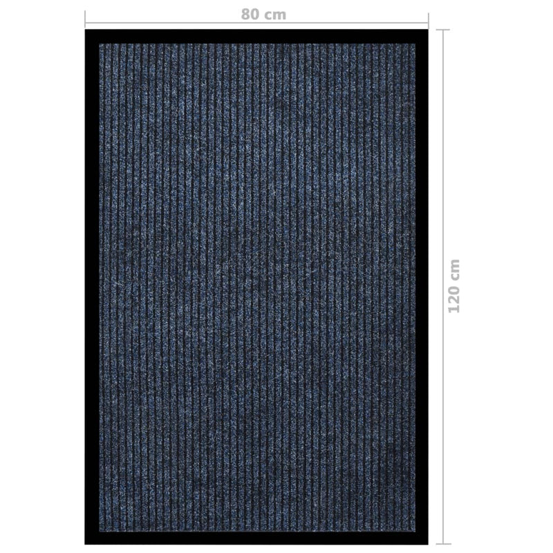Ovimatto raidallinen sininen 80x120 cm Kynnysmatot
