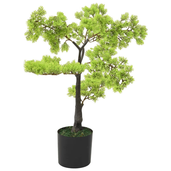 Tekokasvi bonsaipuu sypressi ruukulla 60 cm vihreä Tekokasvit