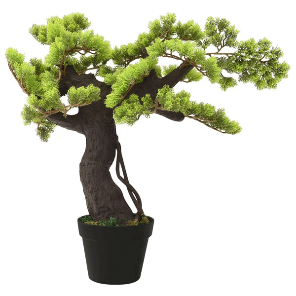 Tekokasvi bonsaipuu sypressi ruukulla 70 cm vihreä Tekokasvit