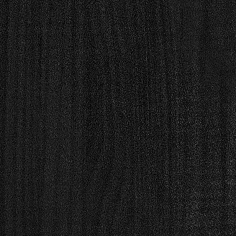 4-tasoinen kirjahylly musta 80x30x140 cm täysi mänty