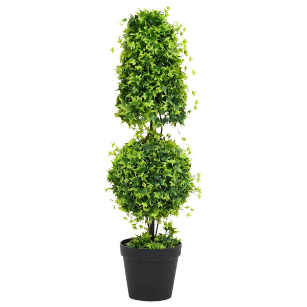 Tekokasvi puksipuu ruukulla vihreä 100 cm Tekokasvit