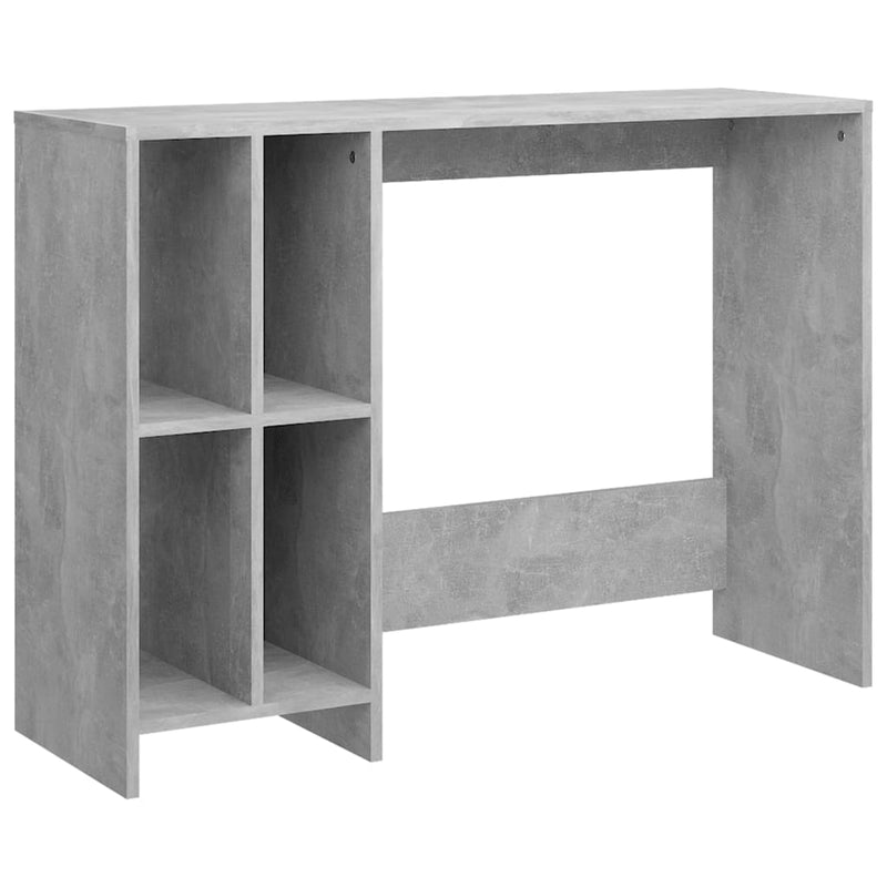 Työpöytä betoninharmaa 102,5x35x75 cm lastulevy