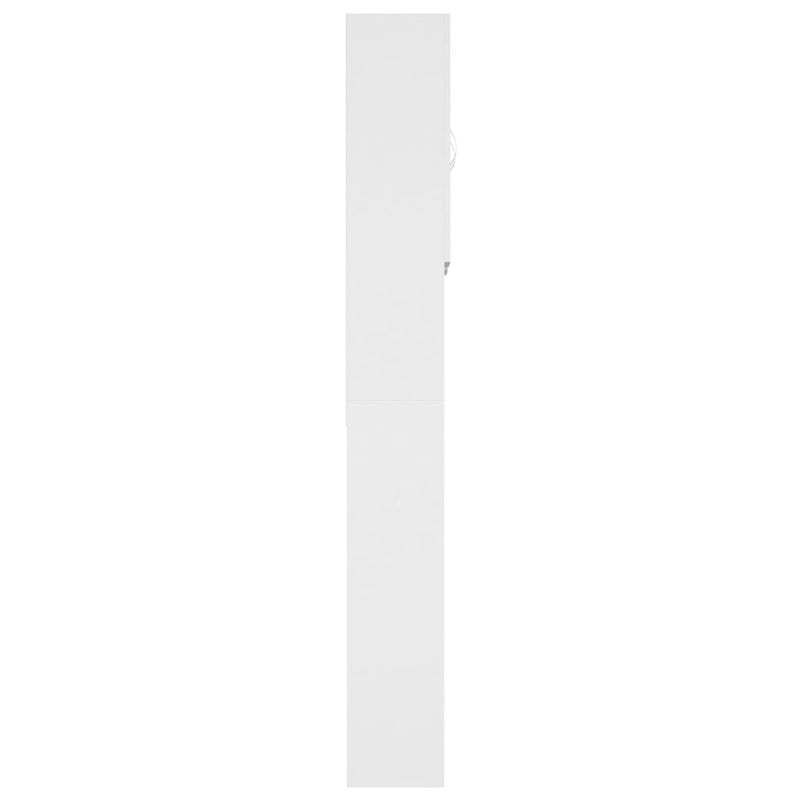 Pesukonekaappi valkoinen 64x25,5x190 cm