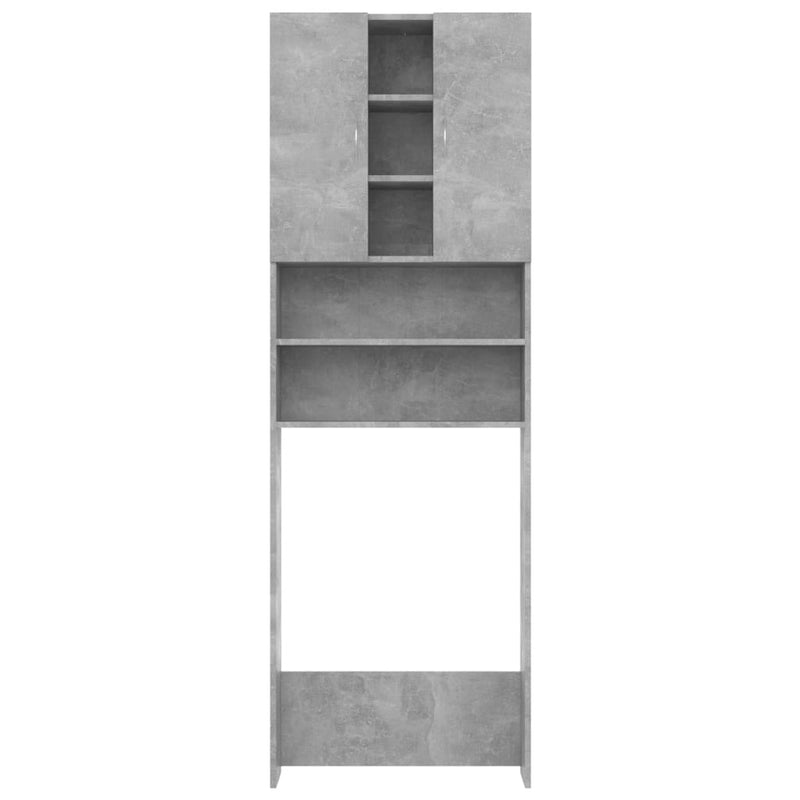 Pesukonekaappi betoninharmaa 64x25,5x190 cm