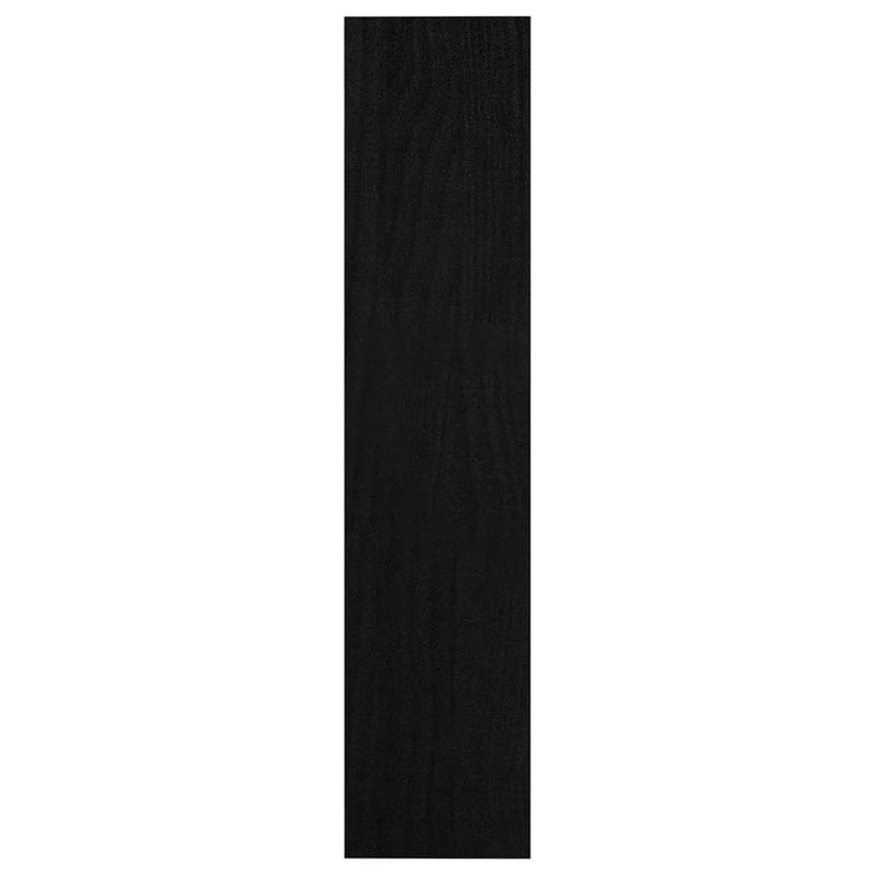 Kirjahylly/tilanjakaja musta 100x30x135,5 cm täysi mänty