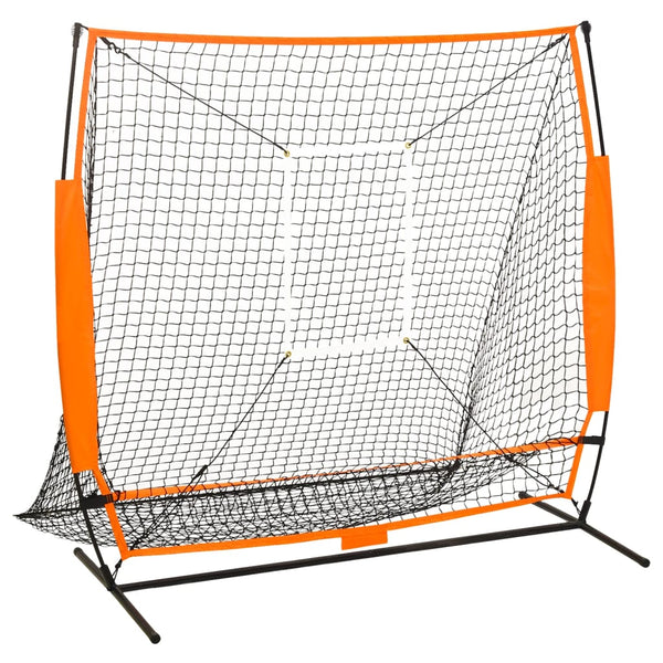 Baseball-harjoitusverkko useaan lajiin musta 174x76x158,5 cm