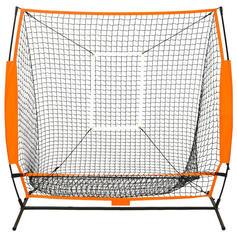 Baseball-harjoitusverkko useaan lajiin musta 174x76x158,5 cm