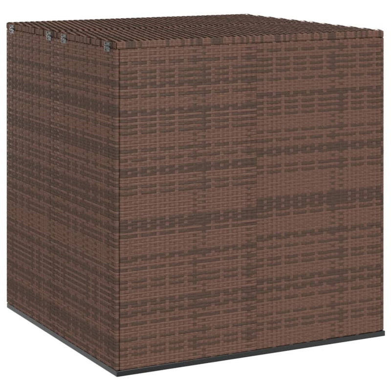 Puutarhan säilytyslaatikko PE-rottinki 100x97,5x104 cm ruskea Ulkotilan säilytyslaatikot