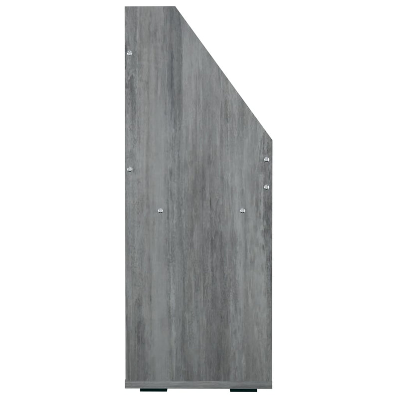 Lasten lehtiteline betoninharmaa 71x30x78,5 cm lastulevy - KIWA home