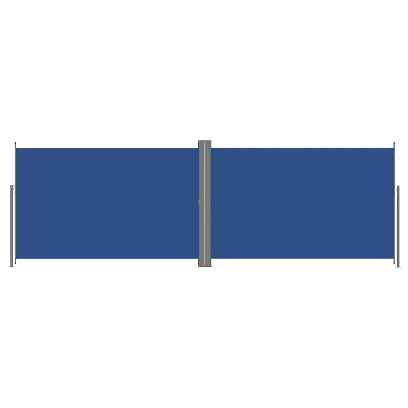 Sisäänvedettävä sivumarkiisi sininen 200x600 cm Päivän- & aurinkovarjot