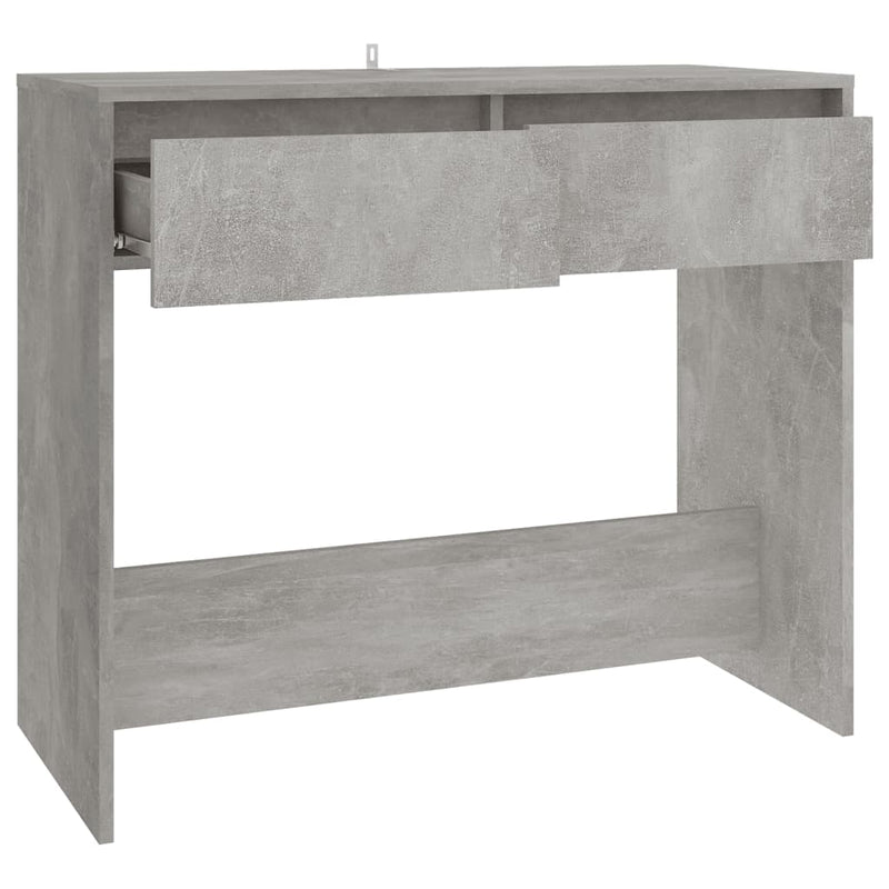 Konsolipöytä betoninharmaa 89x41x76,5 cm teräs