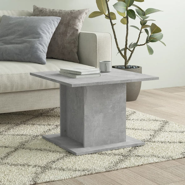 Sohvapöytä betoninharmaa 55,5x55,5x40 cm lastulevy