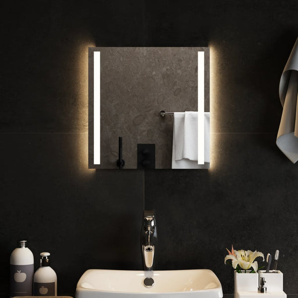 Kylpyhuoneen LED-peili 40x40 cm