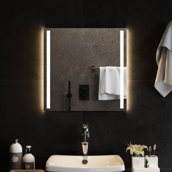 Kylpyhuoneen LED-peili 50x50 cm