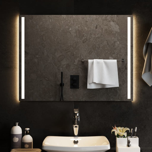 Kylpyhuoneen LED-peili 80x60 cm