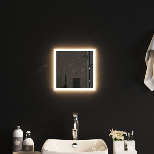 Kylpyhuoneen LED-peili 30x30 cm