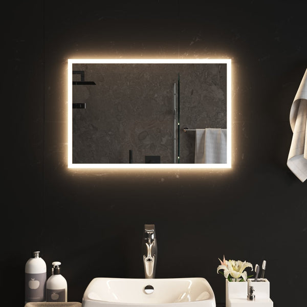 Kylpyhuoneen LED-peili 60x40 cm