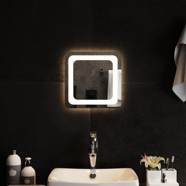 Kylpyhuoneen LED-peili 30x30 cm