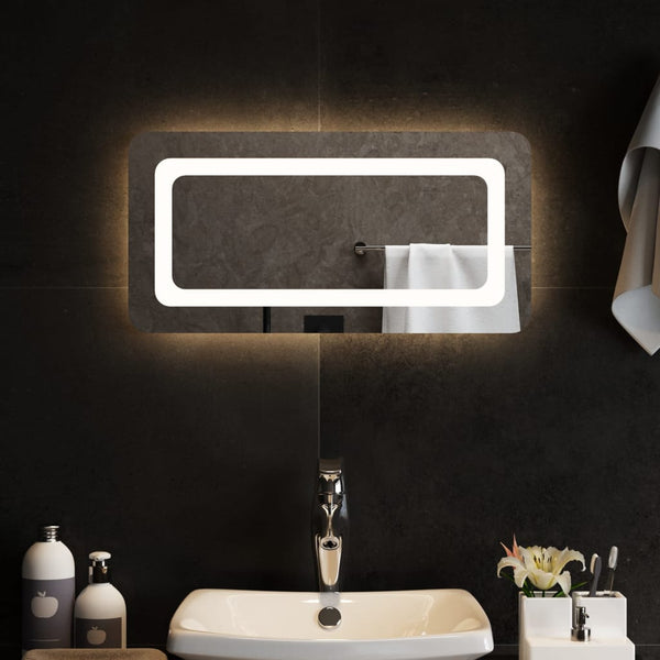 Kylpyhuoneen LED-peili 60x30 cm