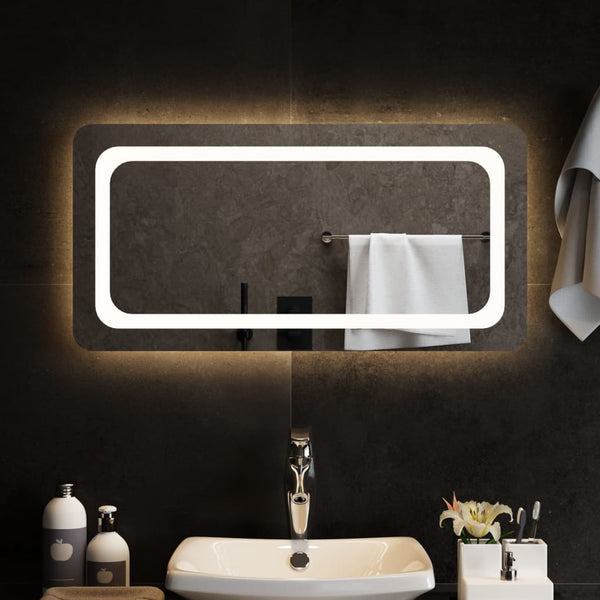 Kylpyhuoneen LED-peili 80x40 cm