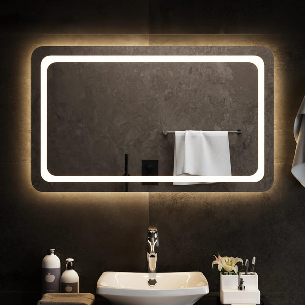 Kylpyhuoneen LED-peili 100x60 cm