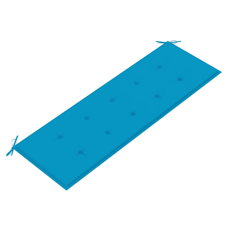 Batavia-penkki sininen tyyny 150 cm täysi tiikki