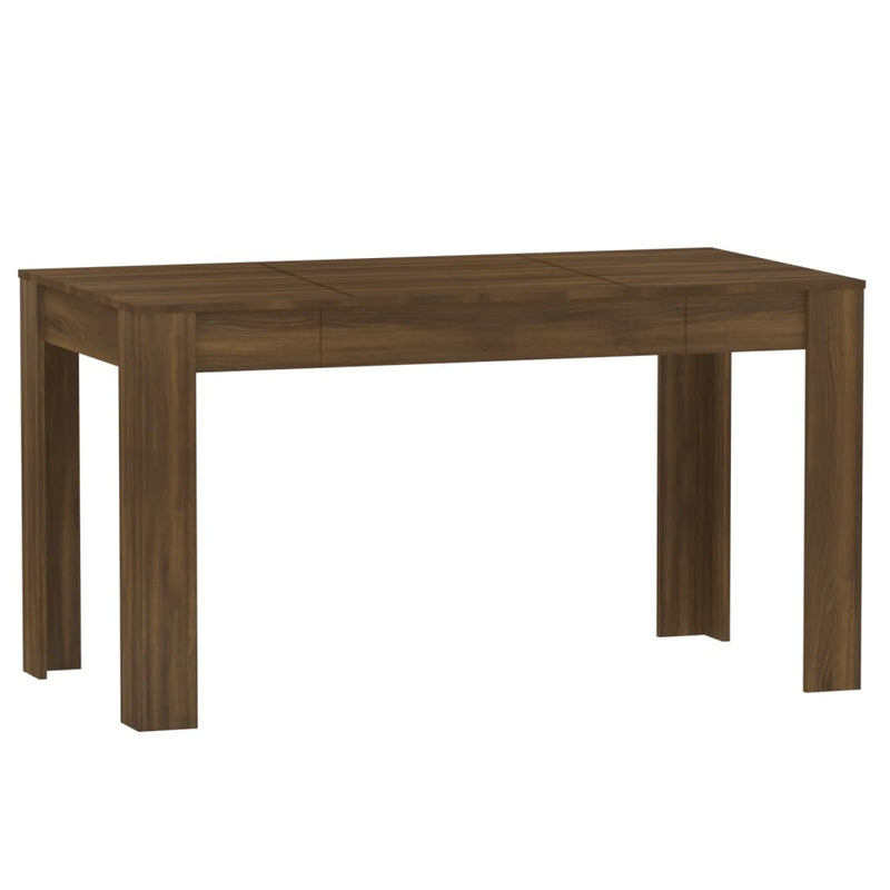Ruokapöytä ruskea tammi 140x74,5x76 cm tekninen puu