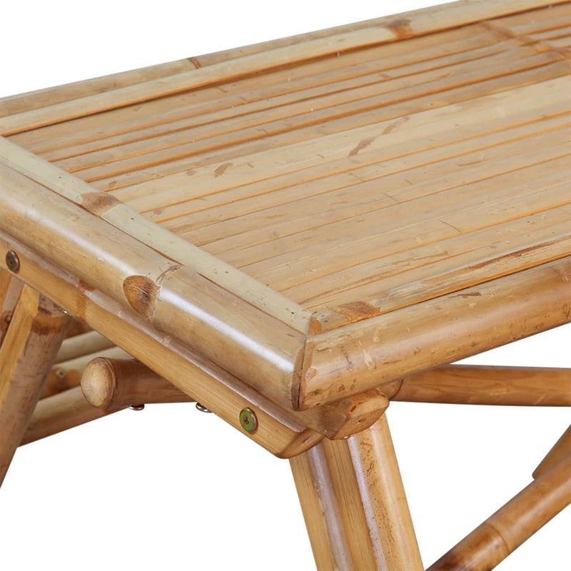 Piknikpöytä 115x115x81 cm bambu